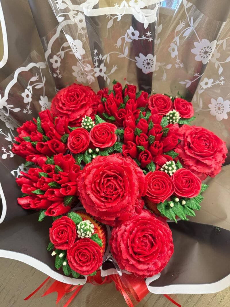 بوكيه الكب كيك 19 قطعه